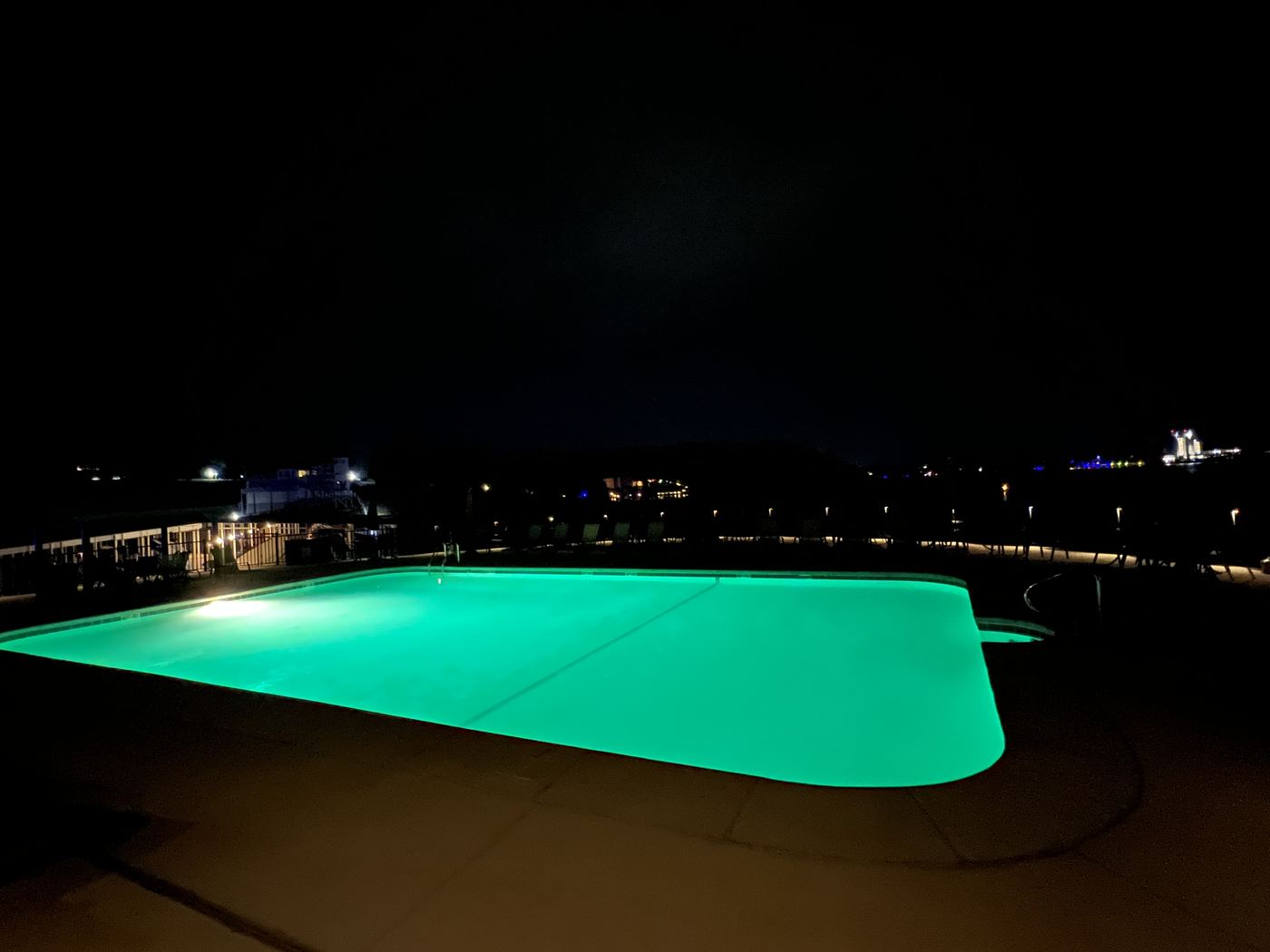 Evening at the pool